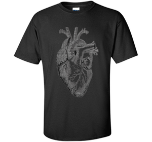 Real Anatomical Human Heart T-shirt