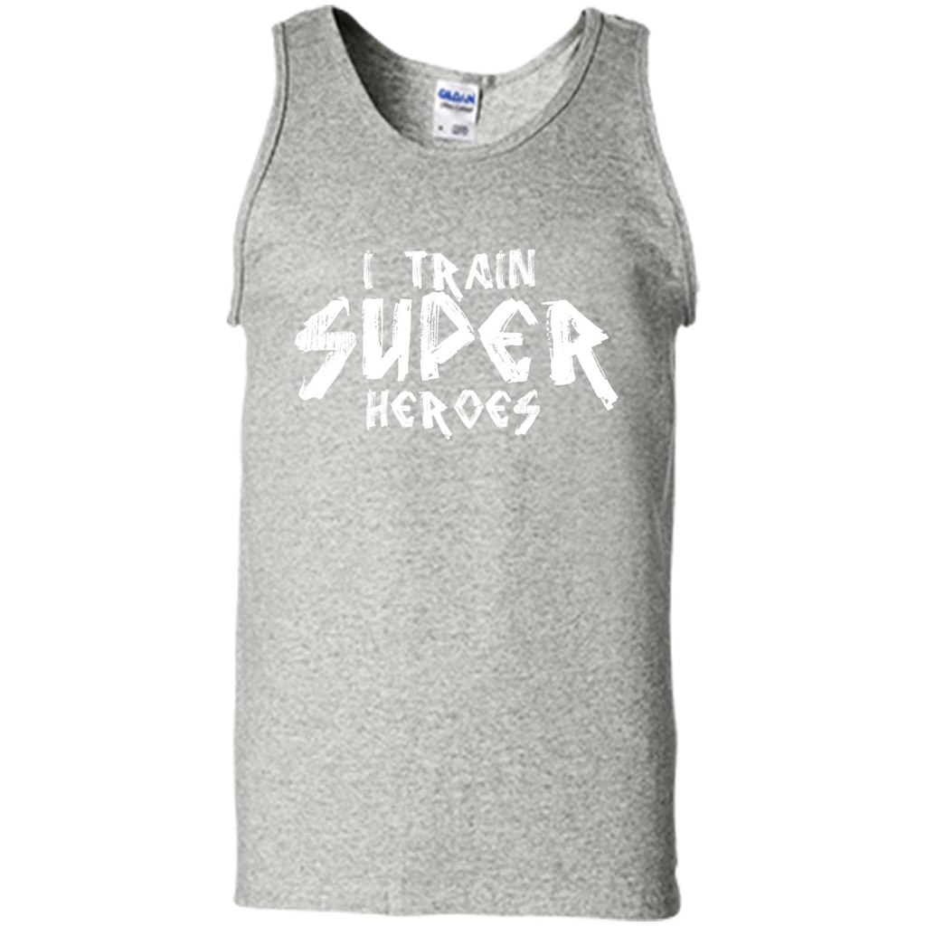 I Train Super Heroes T-shirt Ash