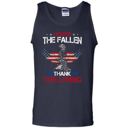 Military T-shirt Honor The Fallen Thank The Living Navy