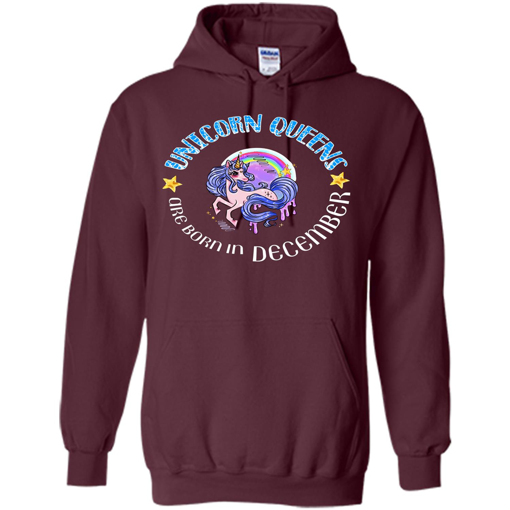 Unicorn Queens Are Born In December Maroon