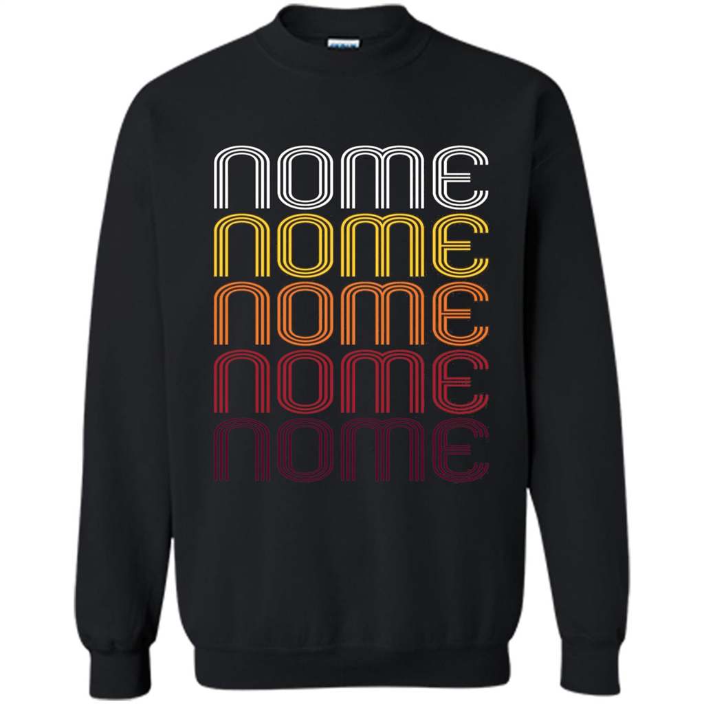 Nome, Vintage Style Alaska T-shirt Black