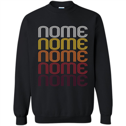 Nome, Vintage Style Alaska T-shirt Black