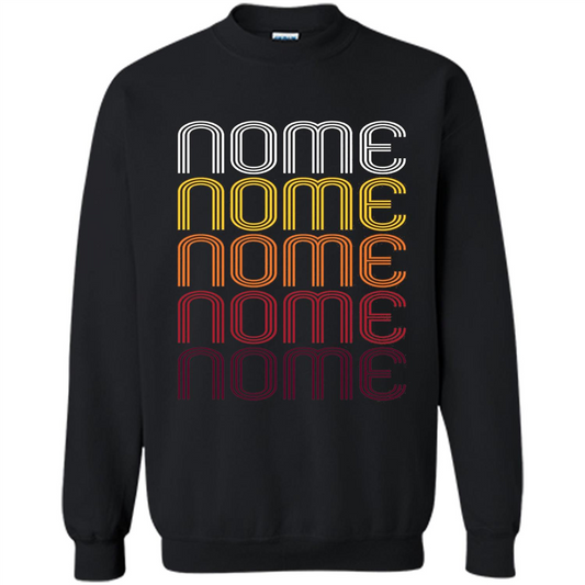 Nome, Vintage Style Alaska T-shirt Black