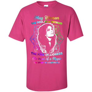 May Woman T-shirt The Heart Of A Hippie