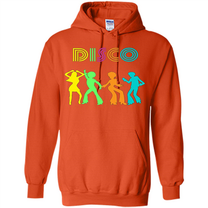 Disco Dancers Dancing Design T-shirt Orange