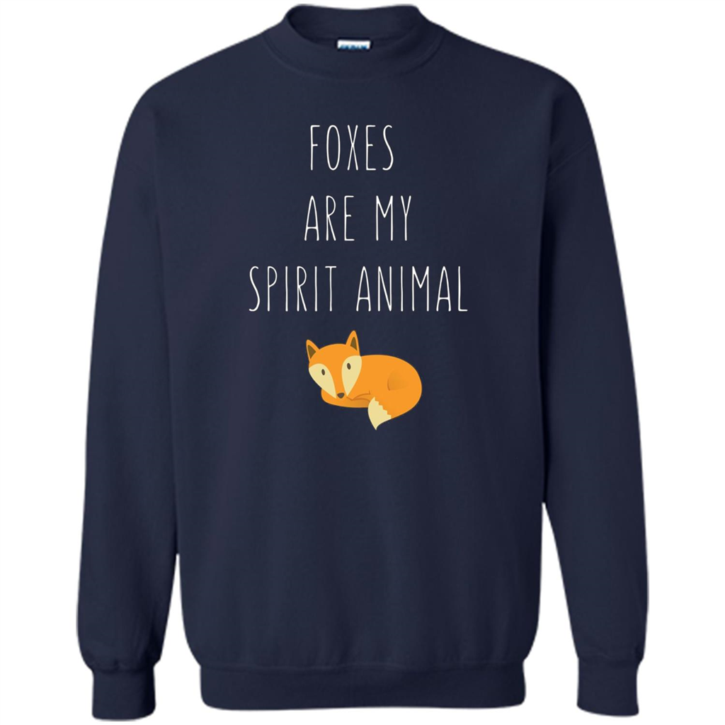 Foxes Are My Spirit Animal Fox T-Shirt Navy
