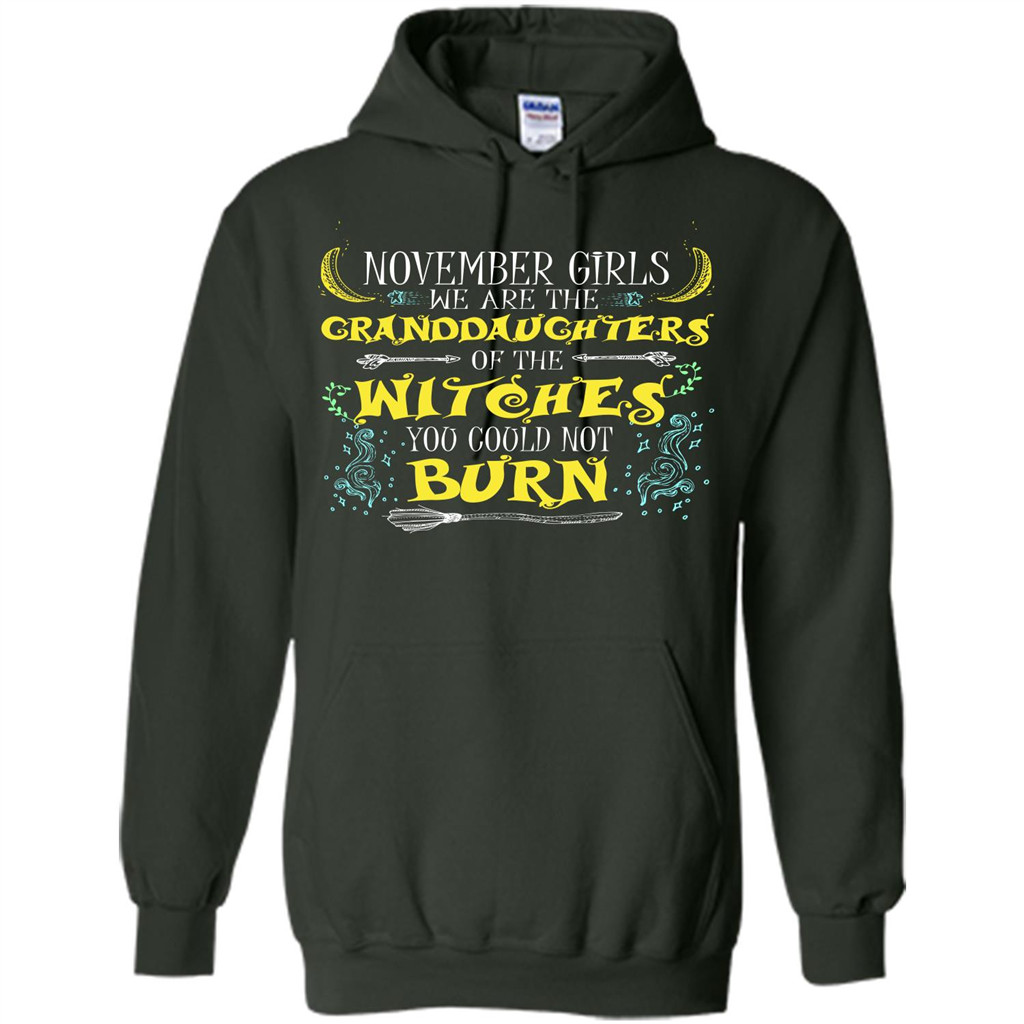 Halloween T-shirt November Girls T-shirt Forest Green