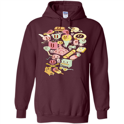 Day Of The Dead T-shirt Maroon