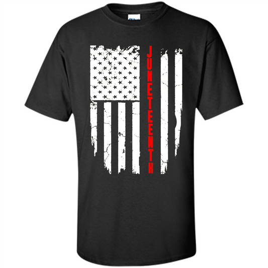 Juneteenth Flag T-shirt Black