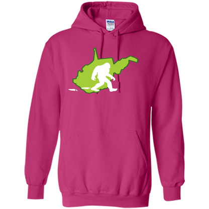 West Virginia State Bigfoot Hunter T-shirt Heliconia