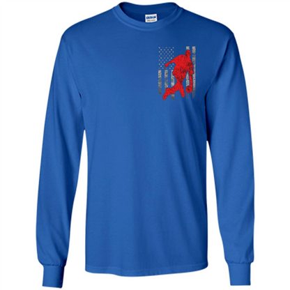 Bowling Man T-shirt - American Flag Bowling T-shirt Royal