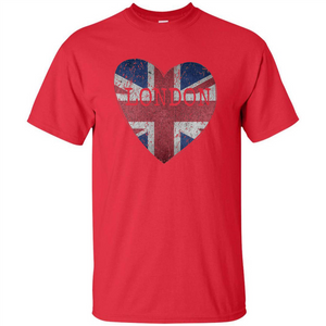 London Flag UK Heart T-shirt