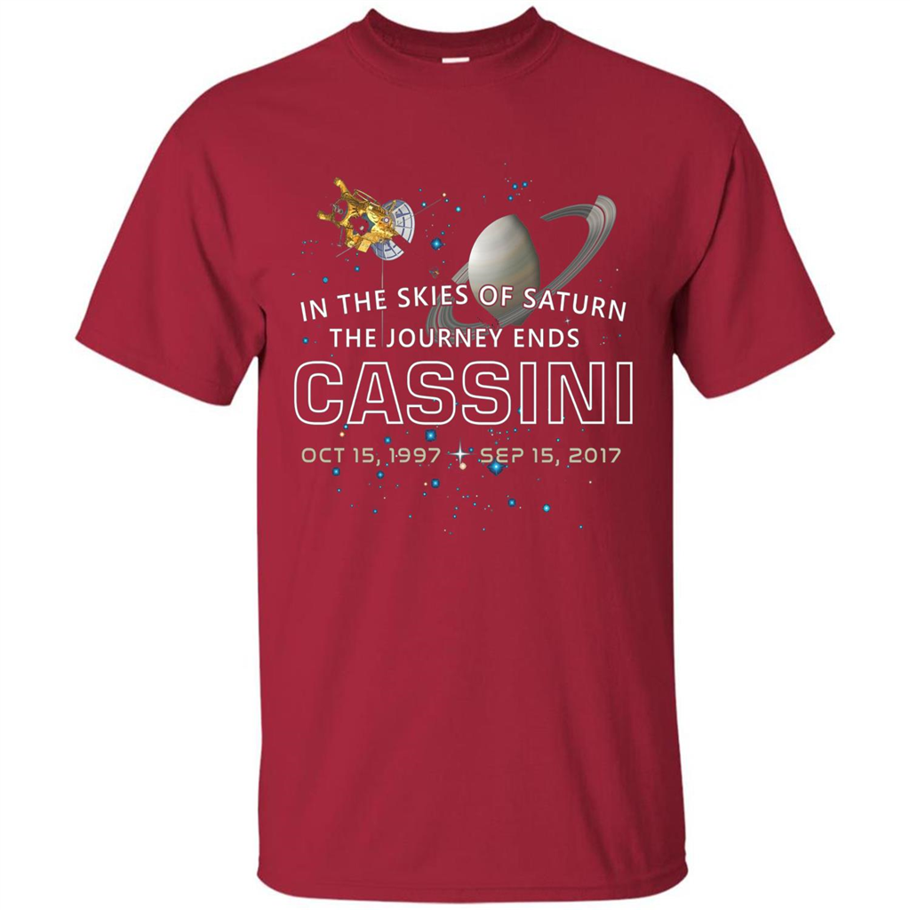 Cassini Spacecraft End Of Mission At Saturn T-shirt Cardinal
