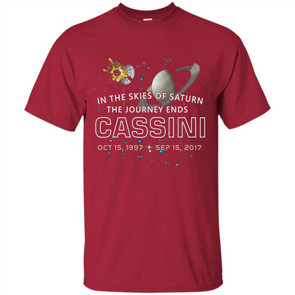 Cassini Spacecraft End Of Mission At Saturn T-shirt Cardinal