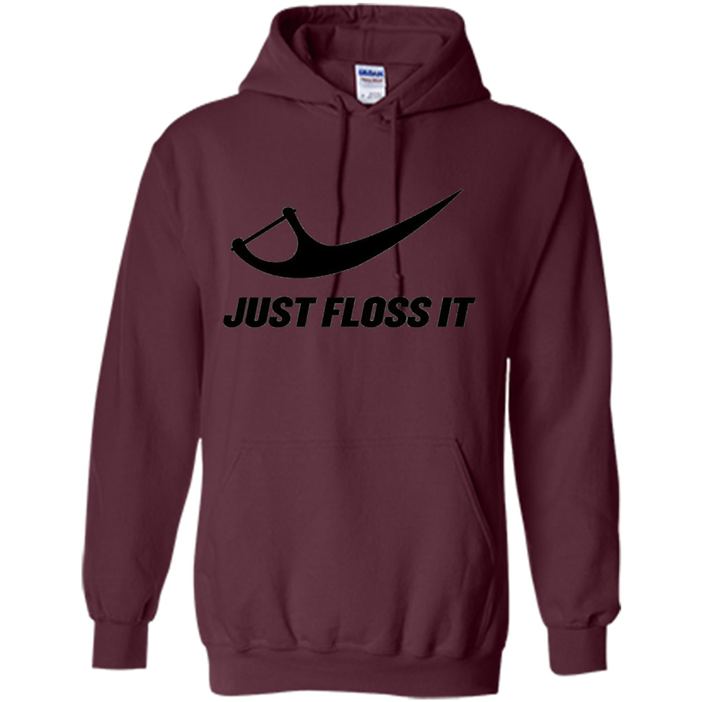 Just Floss It T-Shirt Maroon