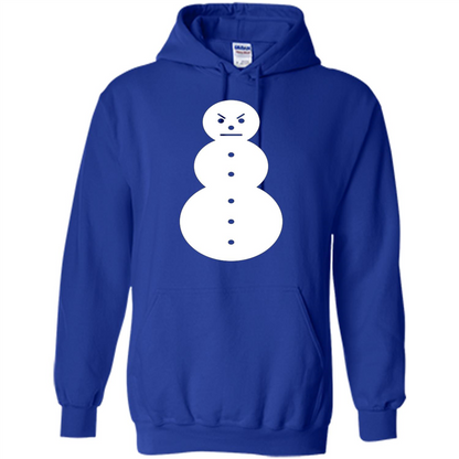 Christmas T-shirt Angry Snowman T Shirt Royal
