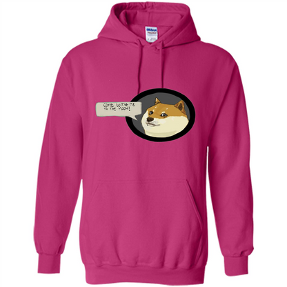 Love Dog T-shirt Come With Me To The Moon Heliconia