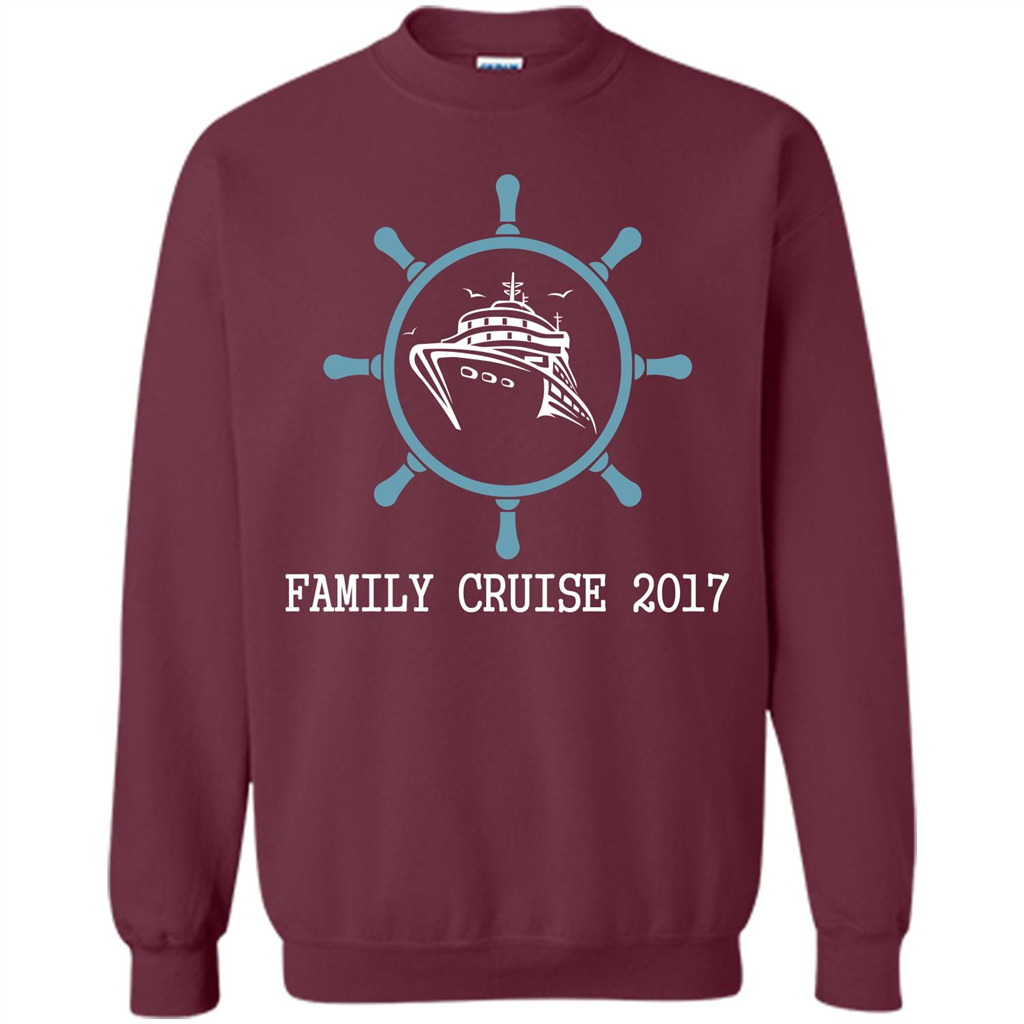 Family T-shirt Family Cruise 2017 Maroon