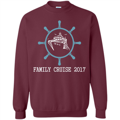 Family T-shirt Family Cruise 2017 Maroon