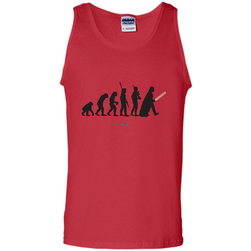 Movies Lover T-shirt Human Evolution Red