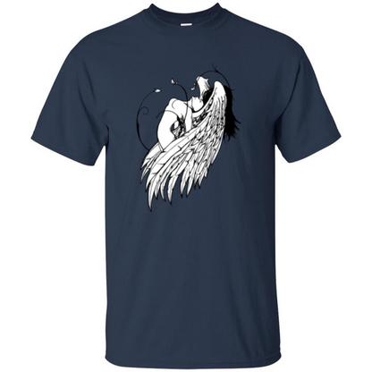 Angel T-shirt Angel Wings Navy