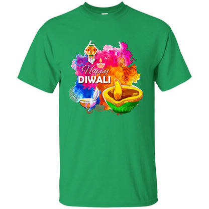 Happy Diwali Deepavali T-Shirt October 19th T-shirt Irish Green