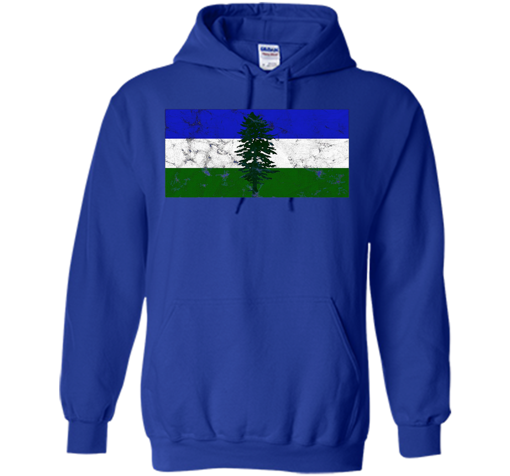 Distressed Cascadia Doug Flag T-shirt Royal