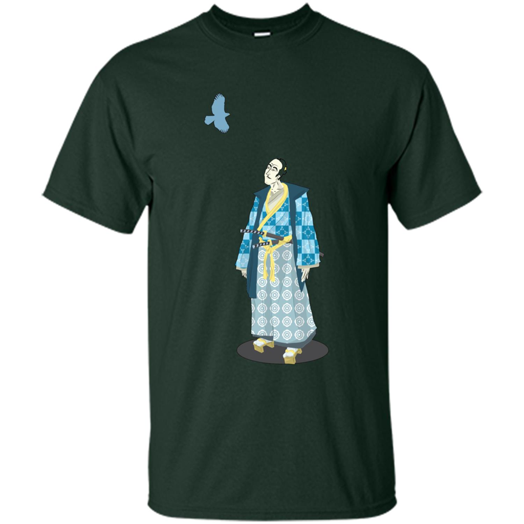 Samurai Serenity tshirt Forest Green
