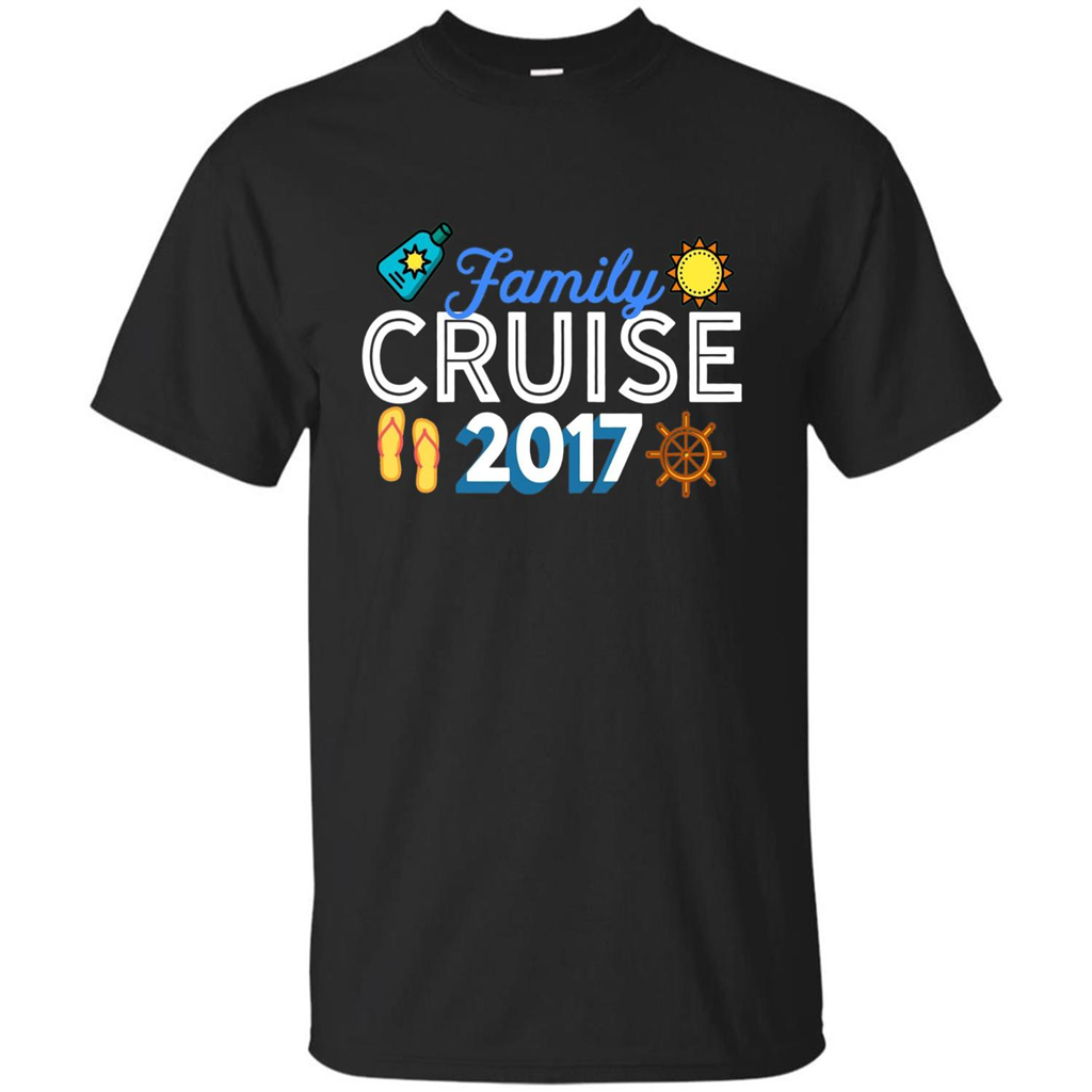 Family T-shirt Family Cruise 2017 Black