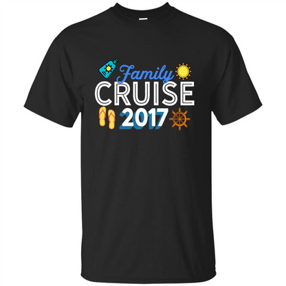 Family T-shirt Family Cruise 2017 Black