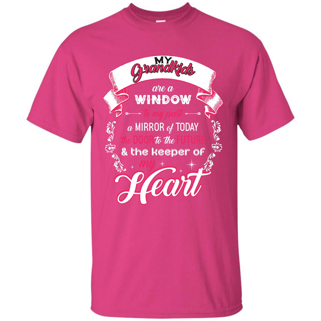 Grandparent T-shirt My Grandkids Are A Window To My Past A Mirror Heliconia