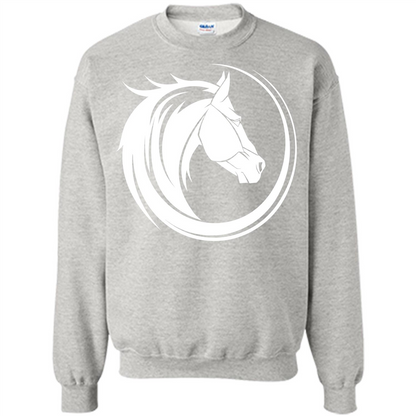 Horse Lover T-shirt Horse Circle Ash