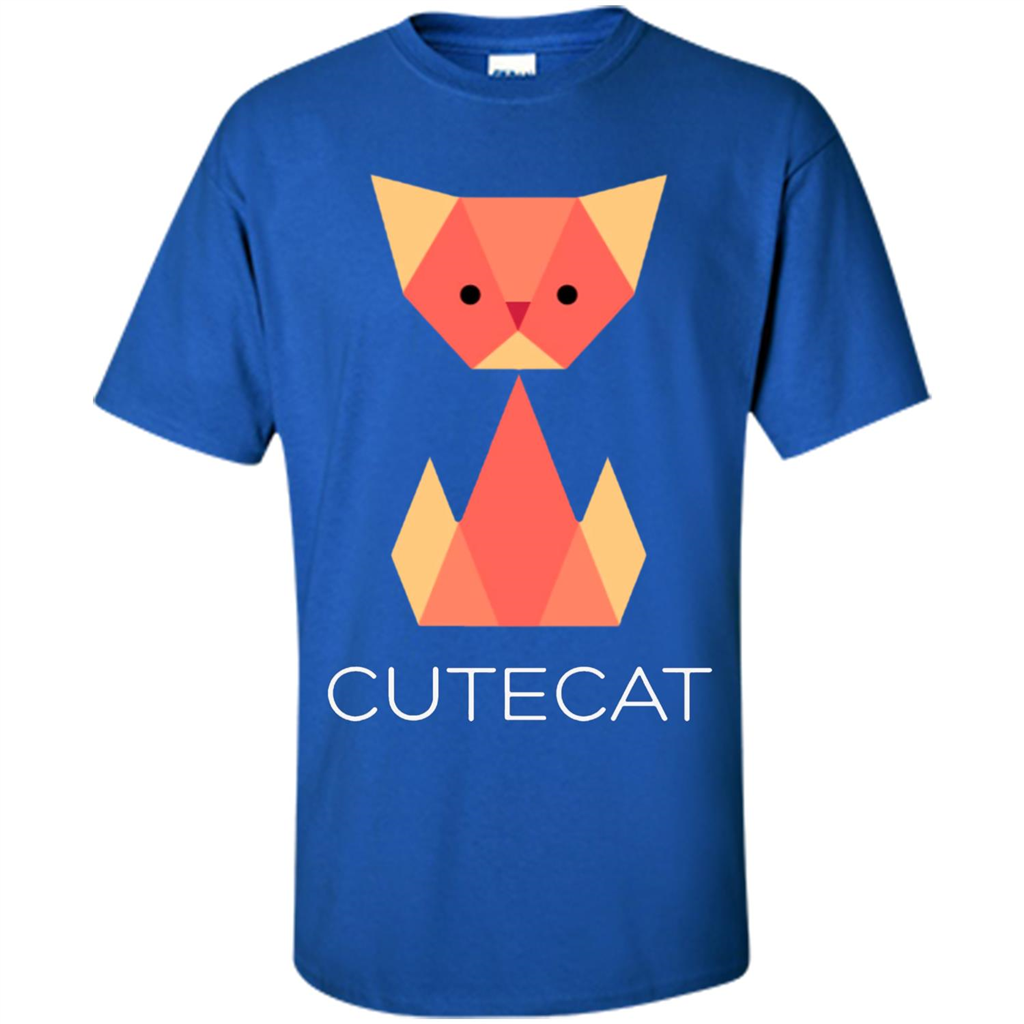 Love Cat T-Shirt Origami Cat Royal