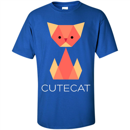Love Cat T-Shirt Origami Cat Royal