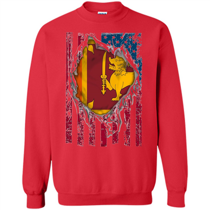 Sri Lanka Flag Proud T-Shirts Red