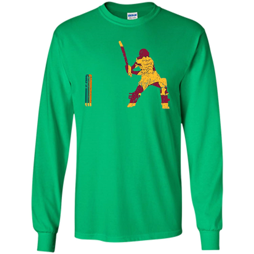 American Football T-shirt Sri Lankan Cricketer Batsman Wicket Cricket Match Irish Green