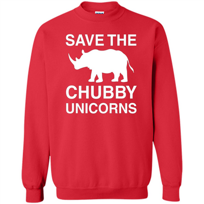 Save the Chubby Unicorns T Shirt For Men, Womens, and Kids Red