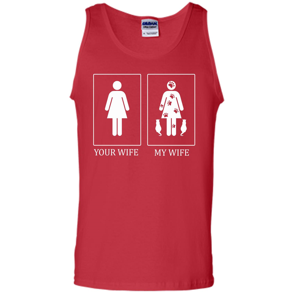 Husband T-shirt Your Wife My Wife T-shirt Red