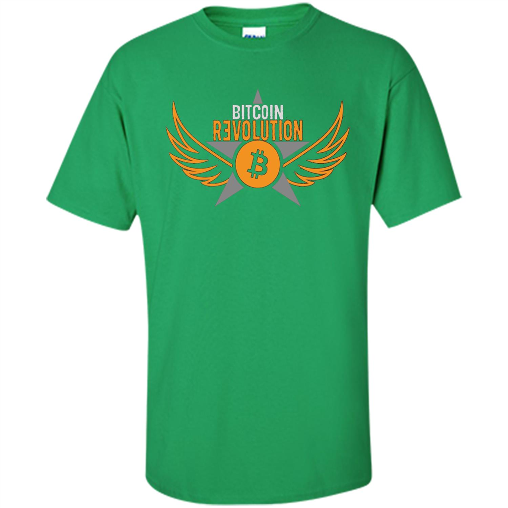 Bitcoin T-shirt Cool Cryptocurrency Revolution BTC Logo T-shirt Irish Green