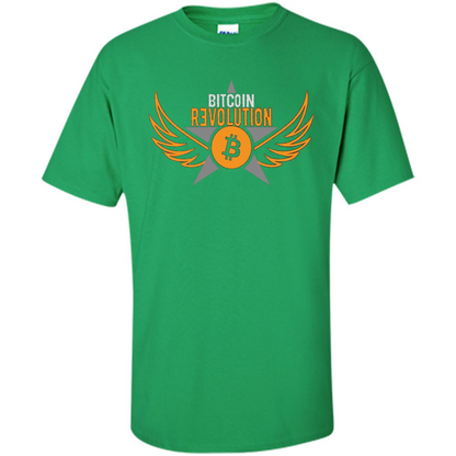 Bitcoin T-shirt Cool Cryptocurrency Revolution BTC Logo T-shirt Irish Green