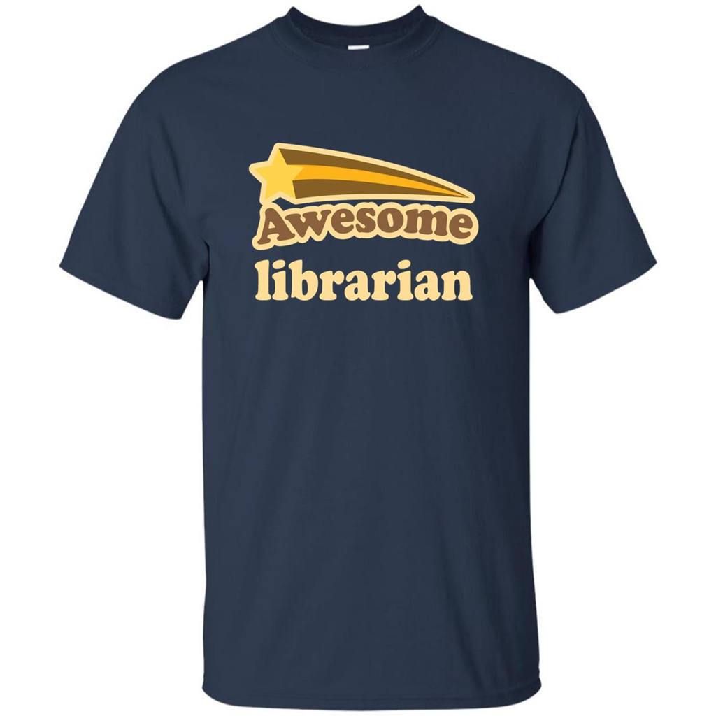 Awesome Librarian T-shirt Navy