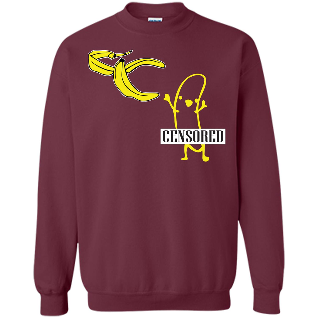 Banana T-shirt Censored T-shirt Maroon