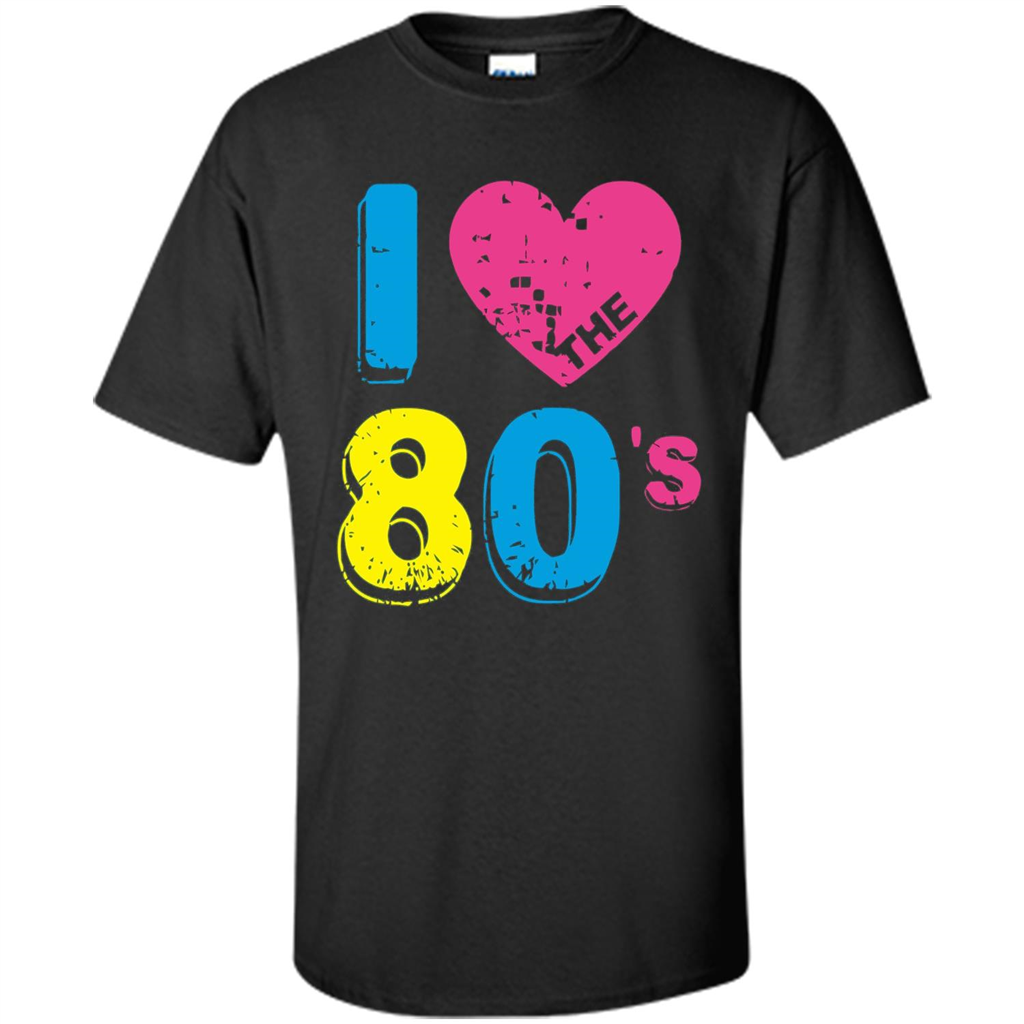 Vintage T-shirt I Love the 80's T-shirt Black