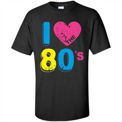 Vintage T-shirt I Love the 80's T-shirt Black