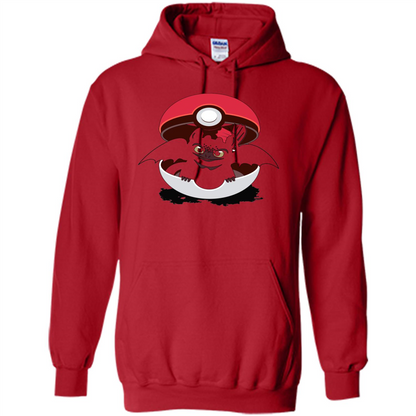 Cartoon T-shirt How To Catch Your Dragon Red