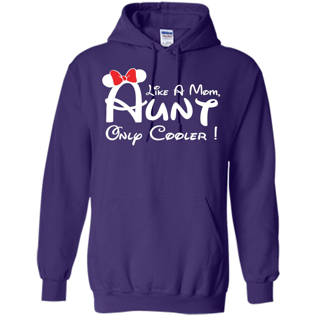 Aunt T-shirt Aunt Like A Mom Only Cooler T-shirt Purple