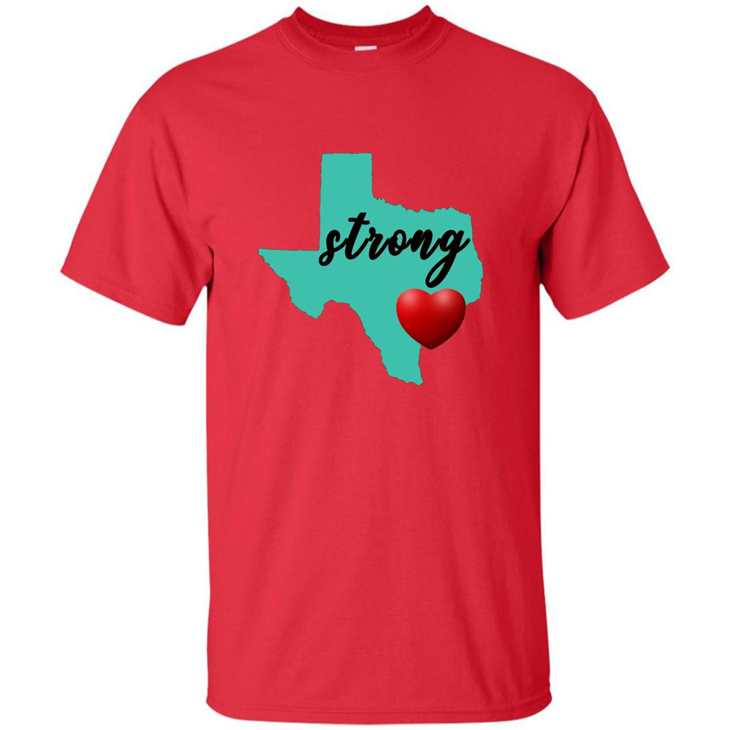 Texas Strong Support Texans T-shirt Red