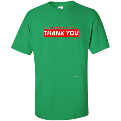 Mothers Day T-shirt Thank You Mom Irish Green
