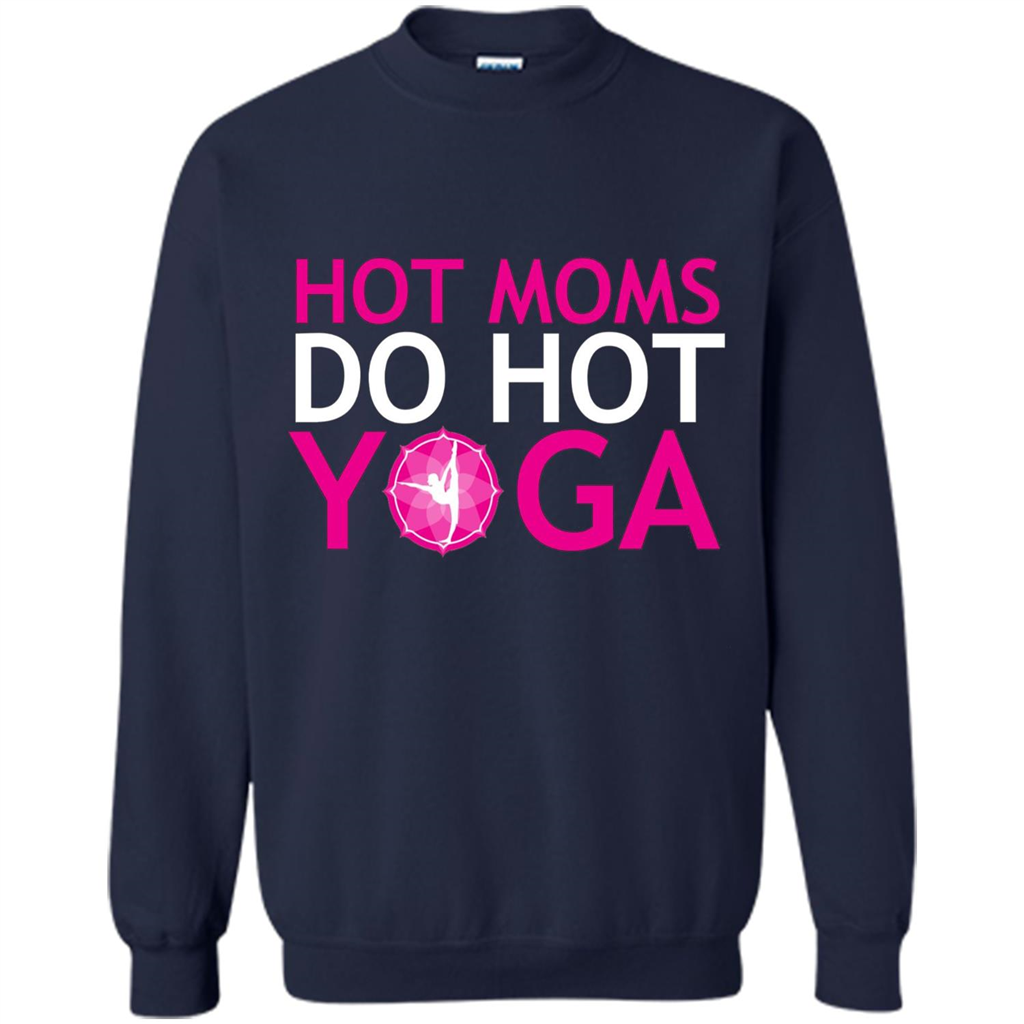 Hot Moms Do Hot Yoga T-shirt Navy