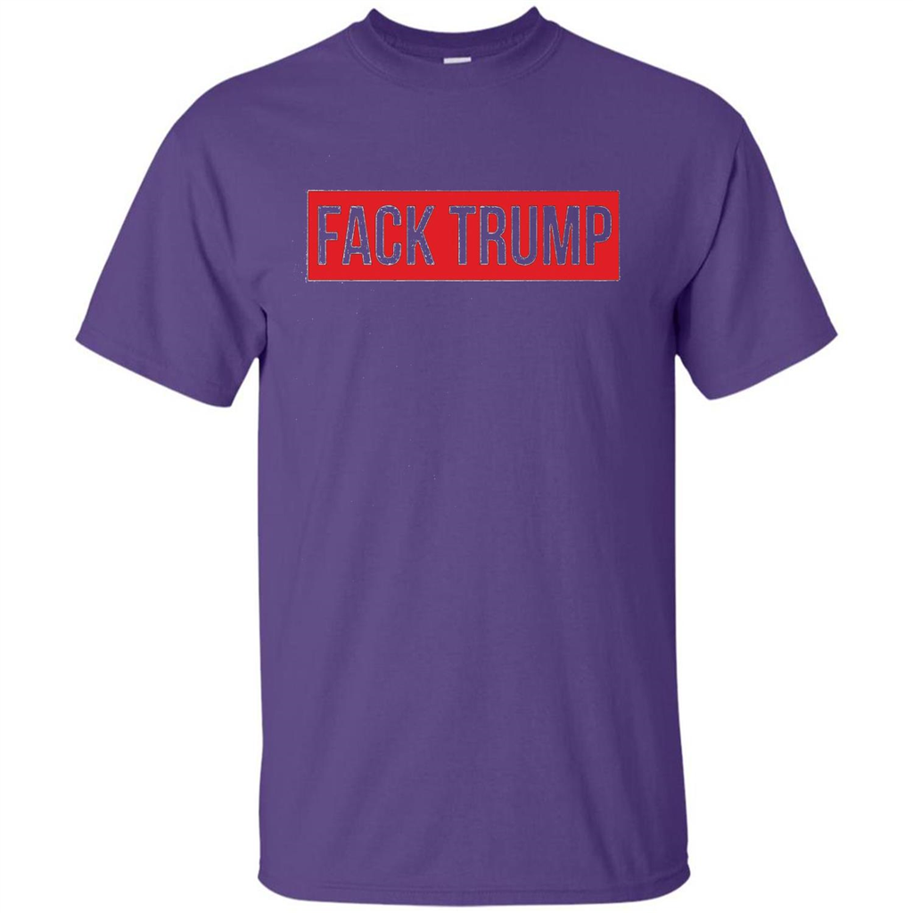 Fack Trump T-shirt Anti Trump T-shirt Purple